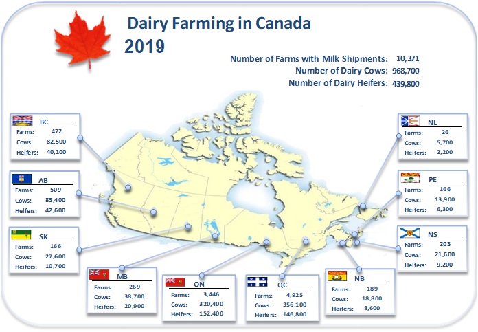 Dairy Farming in Canada -2018 Dairy Farming Stats - 2018